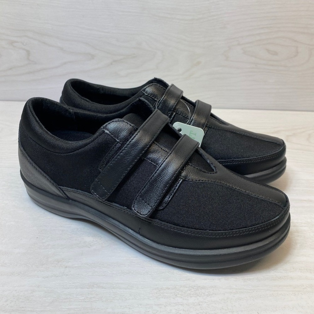 Apex Womens Size 8 Donna Wide Walking Shoes Leather Orthopedic Slip Resistant